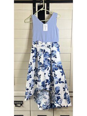 NWT Speechless Girls' Party Dress with Dramatic High-Low Taffeta Skirt Sz 14